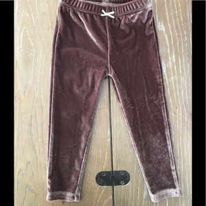 Pink Chicken velour leggings